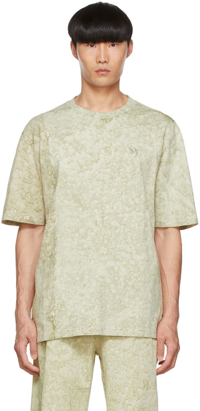 T-shirt Feng Chen Wang Feng Chen Wang Cotton T-Shirt Grøn | FMS13TS07