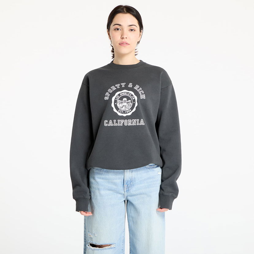 Sweatshirt Sporty & Rich Sporty & Rich California Emblem Crewneck Sweatshirt Grå | ST071622508BA02