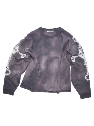 Sweater Acne Studios Raglan Tie-Dye Crewneck Sweatshirt Lilla | FN-MN-SWEA000290