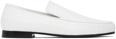 Tøj TOTEME TOTEME 'The Croco Oval' Loafers Hvid | 234-WAS813-LE0023, 0