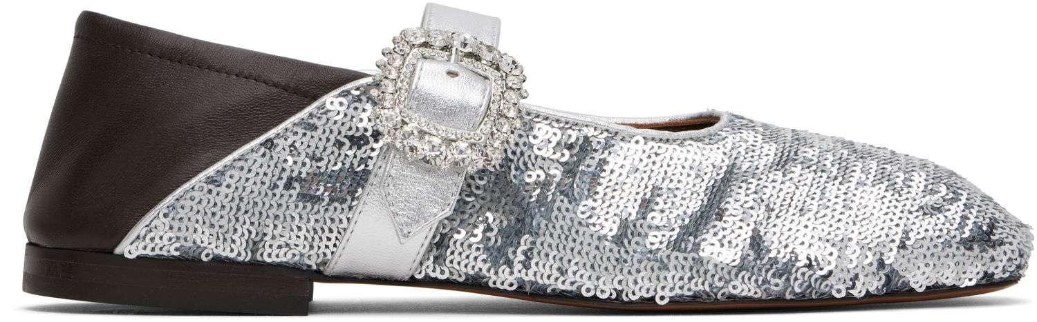Kjole Wales Bonner Wales Bonner Glide Ballerina Flats Brun | WBW44011A 21090, 0