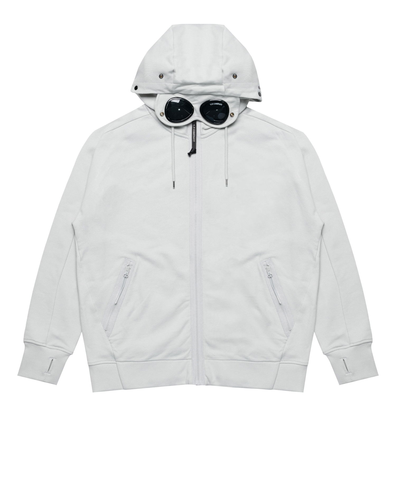 Sweatshirt C.P. Company C.P. Company Diagonal Raised Fleece Goggle Zip Hoodie Grå | 18CMSS028A005086W-800, 0