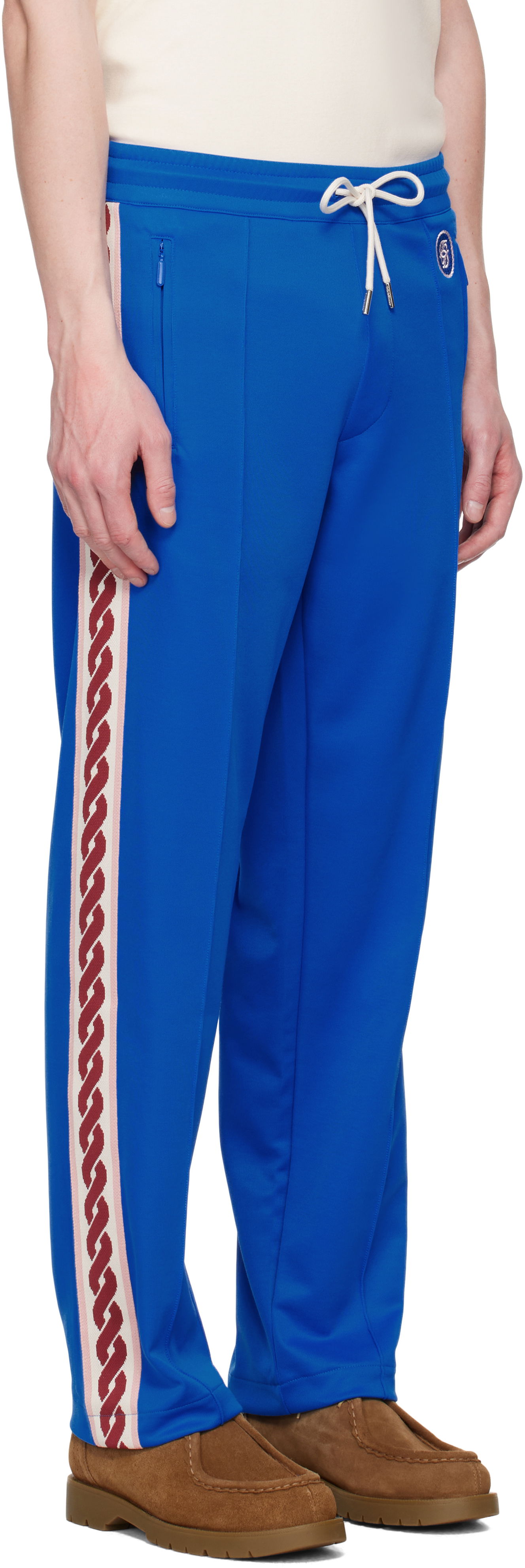 Joggingbukser Drôle de Monsieur Drole De Monsieur 'Le Track Pants Tresse' Track Pants Blå | G-SP007-PL135-BE, 1