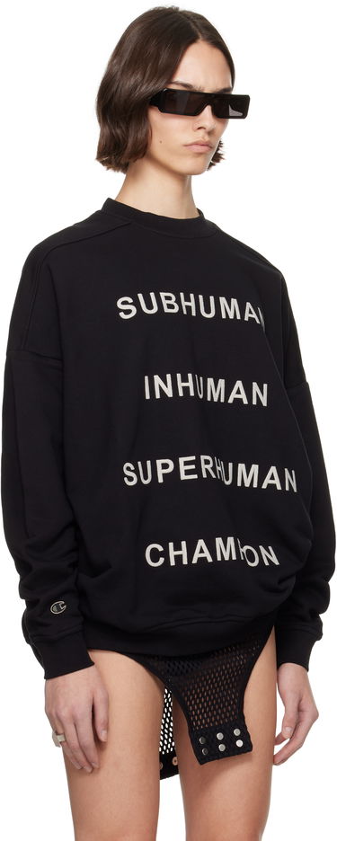 Sweatshirt Rick Owens Rick Owens Champion Edition Jumbo Sweatshirt Sort | CW01E1669 CHFE, 1