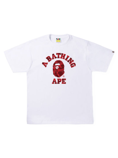 T-shirt BAPE Color Camo College Tee Hvid | 1I30-110-012 / 1J30-110-013