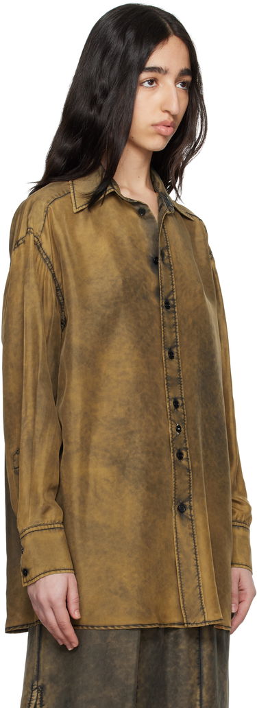 Skjorte Maison Margiela MM6 Maison Margiela Light Silk Shirt Brun | S52DT0046 M35244, 1