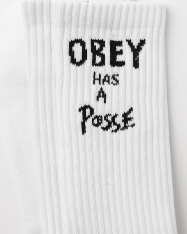 Sokker OBEY Has A Posse Socks Hvid | 100260187-WHT, 1