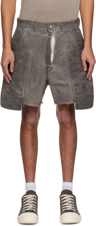 Shorts Rick Owens Rick Owens DRKSHDW Hollywood Stefan Cargo Denim Shorts Grå | DU01E3358 DCF, 0