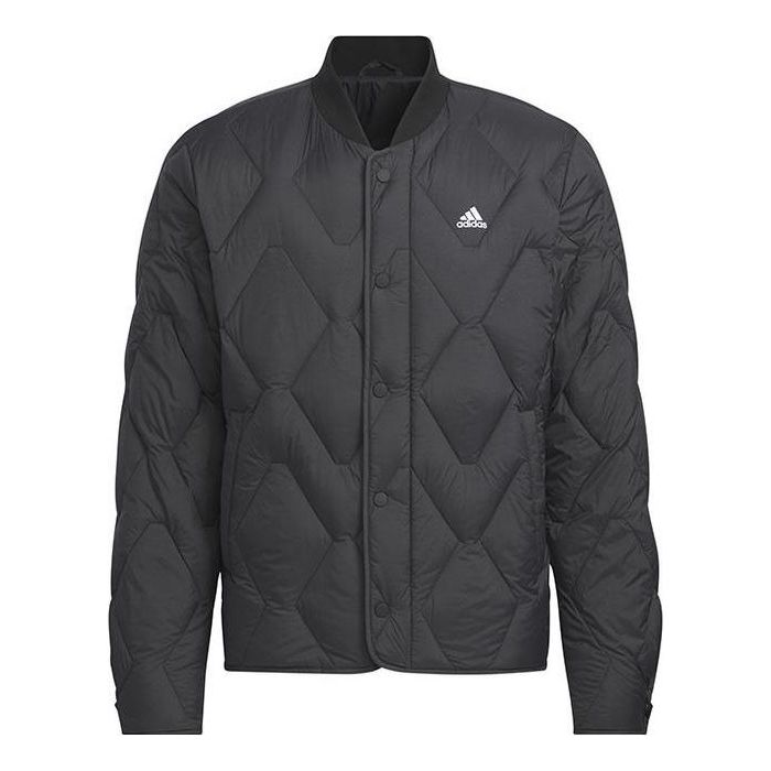 Puffer jakke adidas Originals Regular Varsity Down Jacket Sort | IW0775