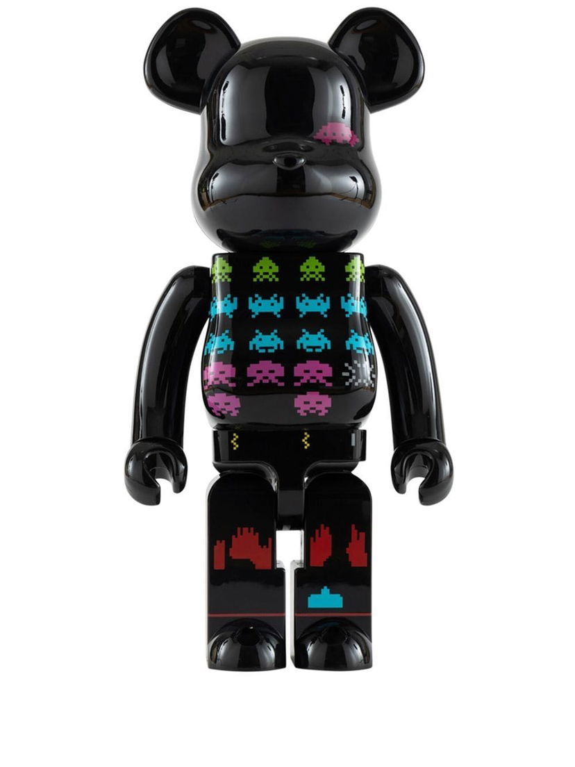 Collectible Medicom Toy Space Invaders Be@rbrick figure - Black Sort | MEDI003818503342