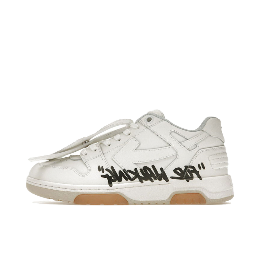 Sneakers og sko Off-White Out Of Office "OOO" Low "For Walking" White Black W Hvid | OWIA259C99LEA0020110 / OWIA259C99LEA0040110