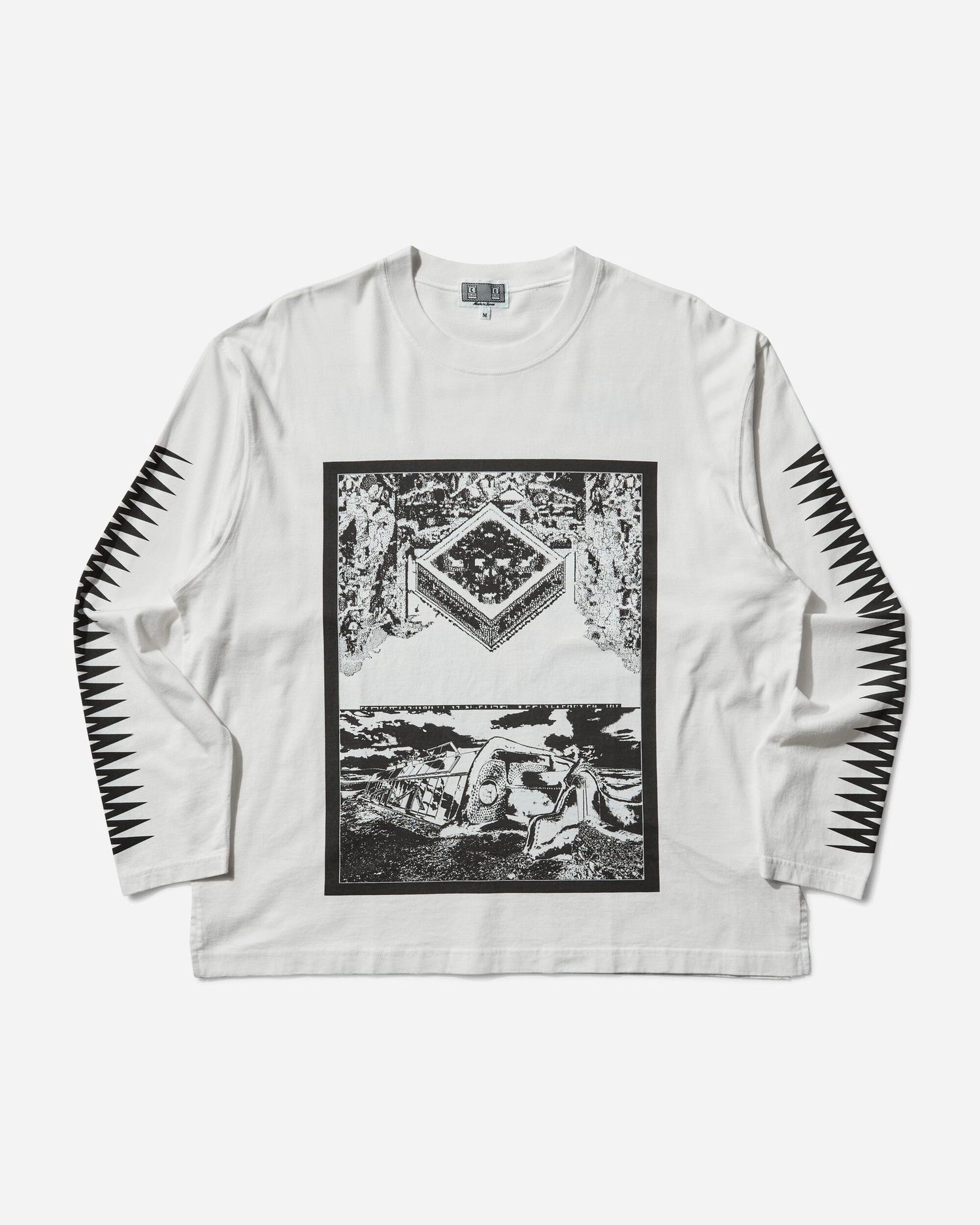 T-shirt Cav Empt Century Cameo Longsleeve T-Shirt Hvid | CES28LT03 WHITE, 1