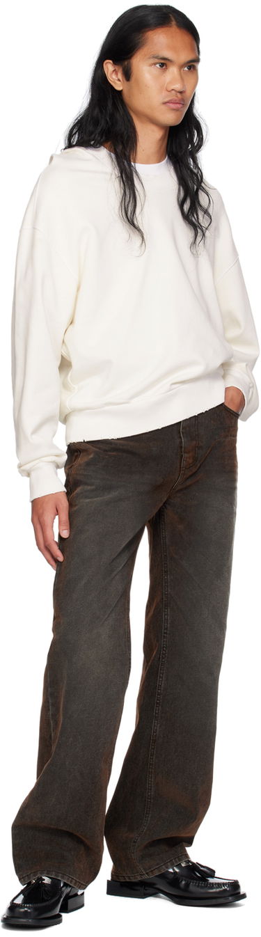 Sweatshirt We11done Wide Neck Sweatshirt Hvid | WD-TH2-24-801-U-WH, 3
