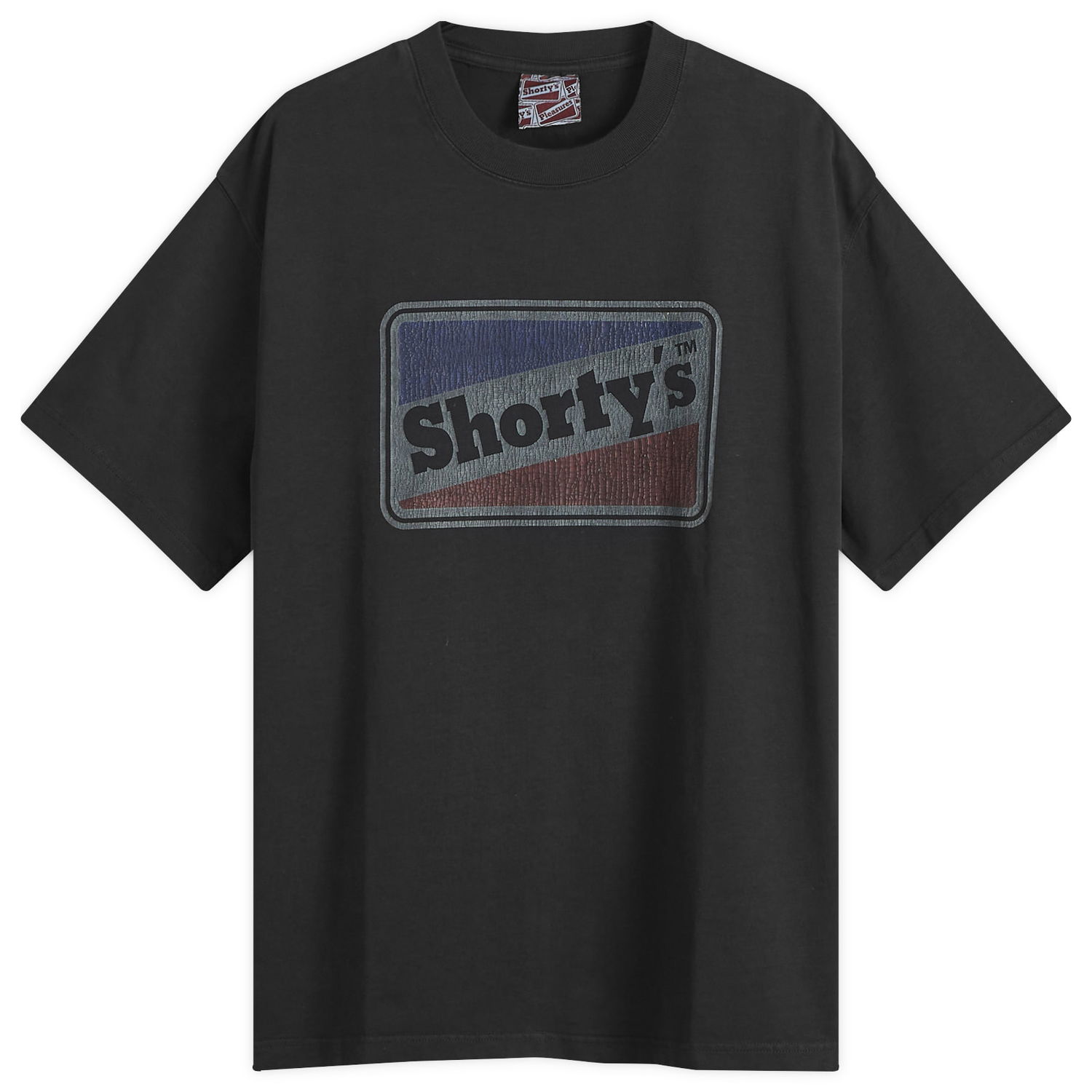 T-shirt Pleasures Box Logo Heavyweight T-Shirt Sort | P24F002-BLK, 0