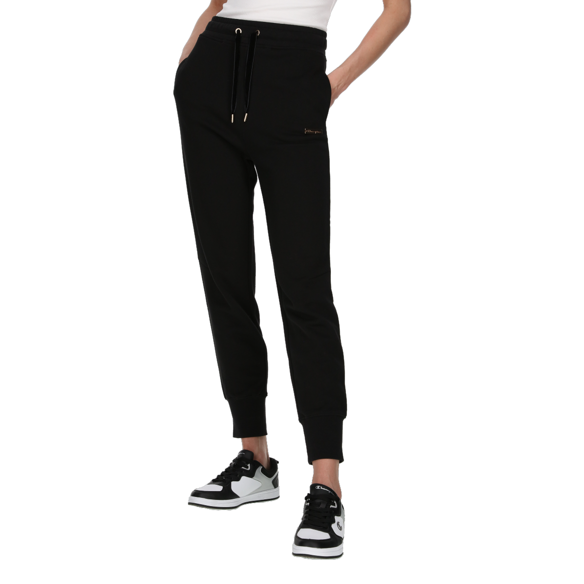 Joggingbukser Champion Velour Joggers Sort | 117336-KK001, 0