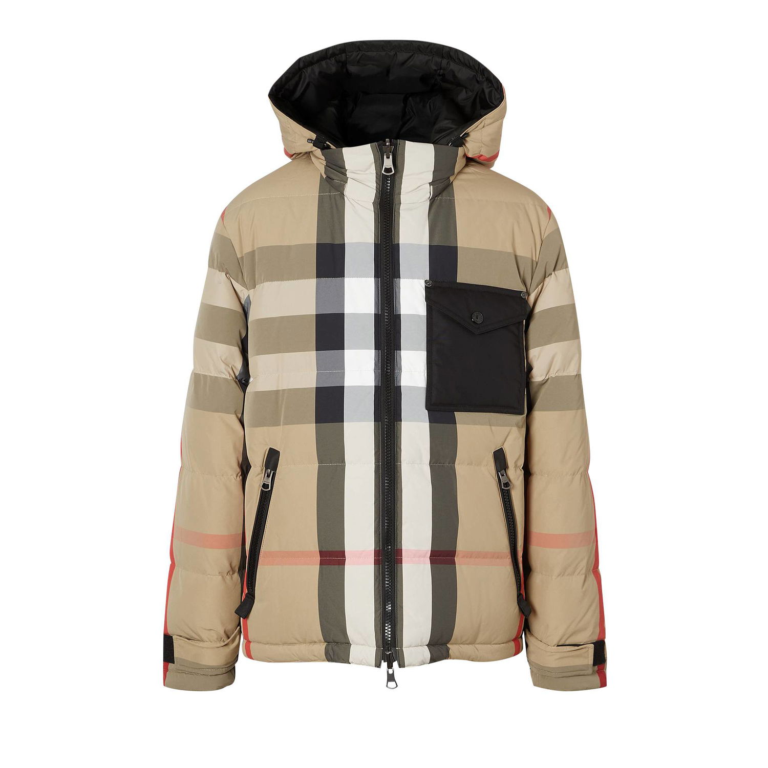 Puffer jakke Burberry Reversible Check Puffer Jacket Beige | 8033115, 1