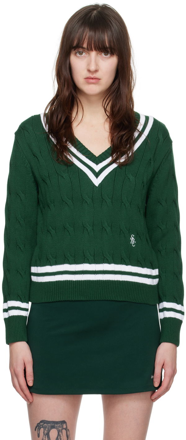 Sweater Sporty & Rich 'SRC' Sweater Grøn | WSAW233FO