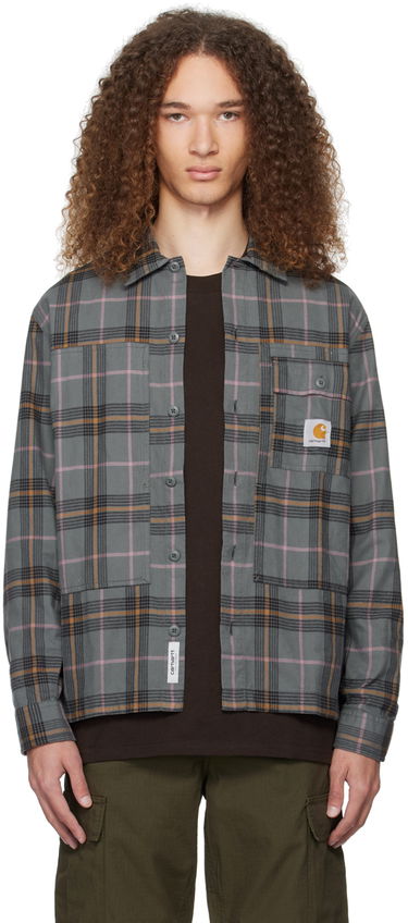 Skjorte Carhartt WIP Plaid Long Sleeve Button-Up Shirt Grøn | I032903, 0