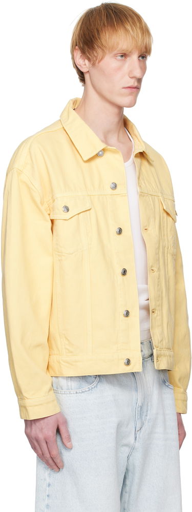 Jakke MAISON KITSUNÉ Maison Kitsuné Trucker Denim Jacket Gul | OM02103WD4012, 1