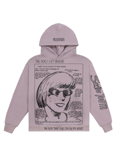 Sweatshirt Pleasures The Goo Hoodie Levander Lyserød | P23SY002-LAVENDER