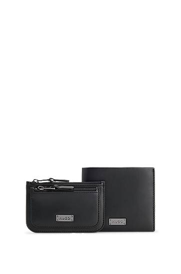 Tegnebog BOSS Smooth Leather Wallet and Coin Case Set Sort | 50546130, 0