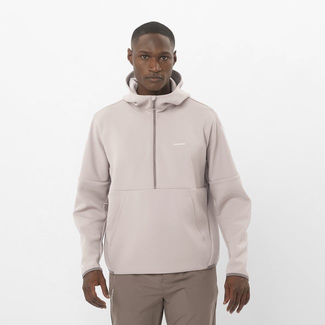 Sweatshirt Salomon Training Hoodie Beige | LC2421300