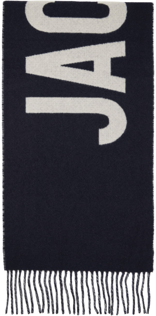 Tørklæde Jacquemus Le Papier 'L'Echarpe ' Scarf Mørkeblå | 22H226AC435-5007, 0