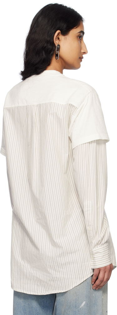 T-shirt Acne Studios Acne Studios Layered T-Shirt Hvid | AC0730-, 2