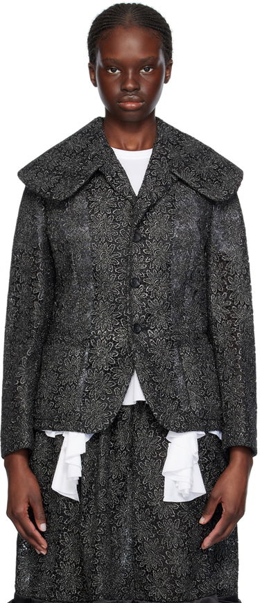 Jakke Comme des Garçons Comme des Garçons Floral Jacket Sort | RM-J022-051, 0