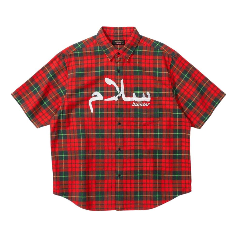 Skjorte Supreme Logo Flannel Shirt Rød | SUP-SS23-127