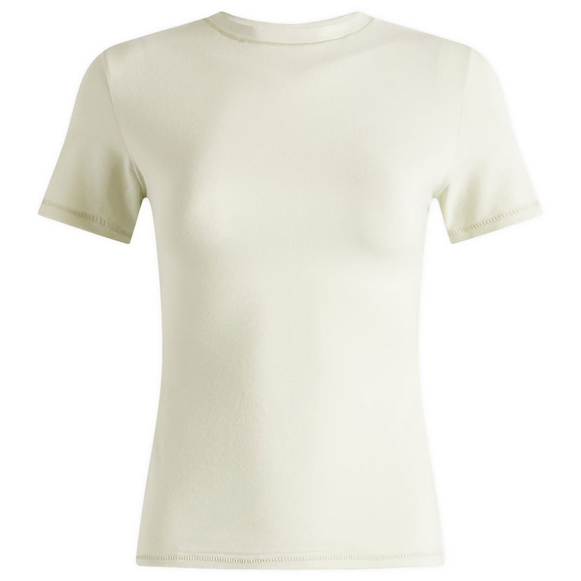 T-shirt SKIMS SKIMS Cotton Jersey T-Shirt, Size Large Beige | AP-TSH-0638-SPEARMINT