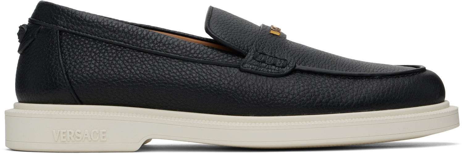 Tøj Versace Versace Giuliano Loafers Sort | 1017591_1A12647, 0