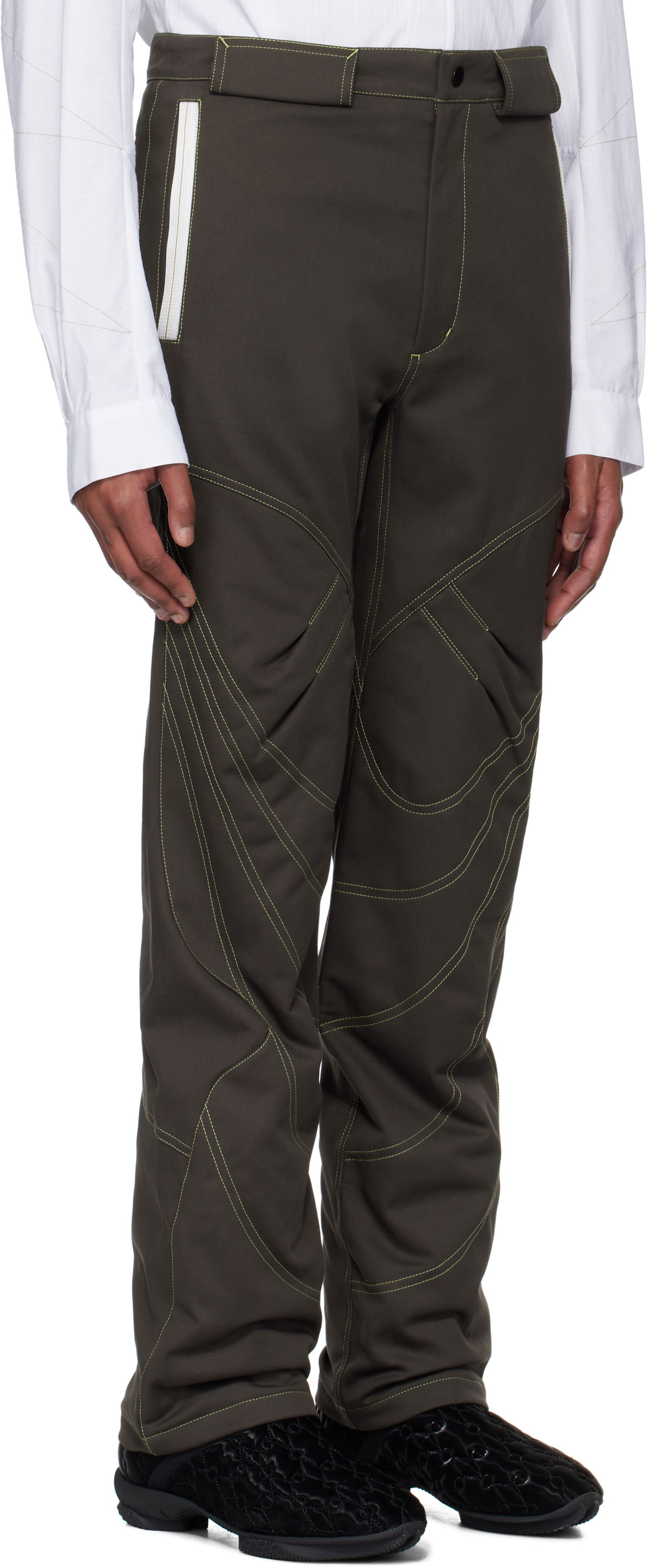Bukser KIKO KOSTADINOV Kiko Kostadinov Solix Zip Trousers Grøn | KKSS25T03-11, 1