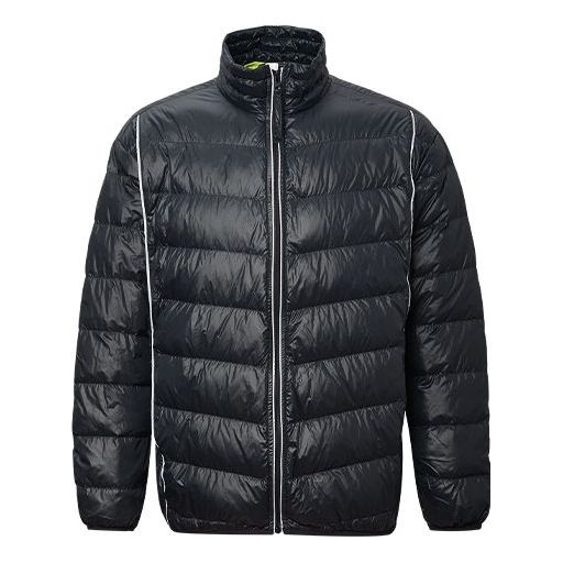 Puffer jakke Converse Stand Collar Light Puffer Jacket Sort | 10020671-A03