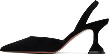 Sneakers og sko Amina Muaddi Suede Sling Heels Sort | HOLLI SLING 70 SUEDE, 2