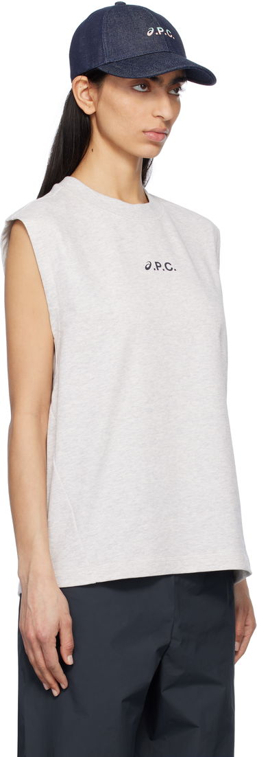 Tanktop A.P.C. A.P.C. ASICS Edition Sky Sleeveless Tank Top Mørkeblå | COGWV-M26455, 1