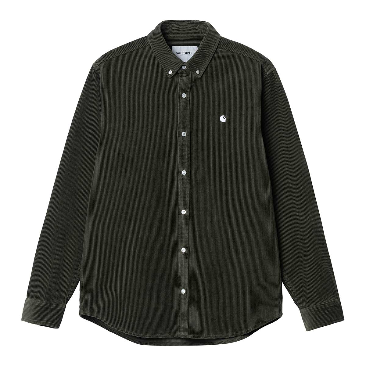 Skjorte Carhartt WIP L/S Madison Cord Shirt Sort | I029958.1R3XX, 1