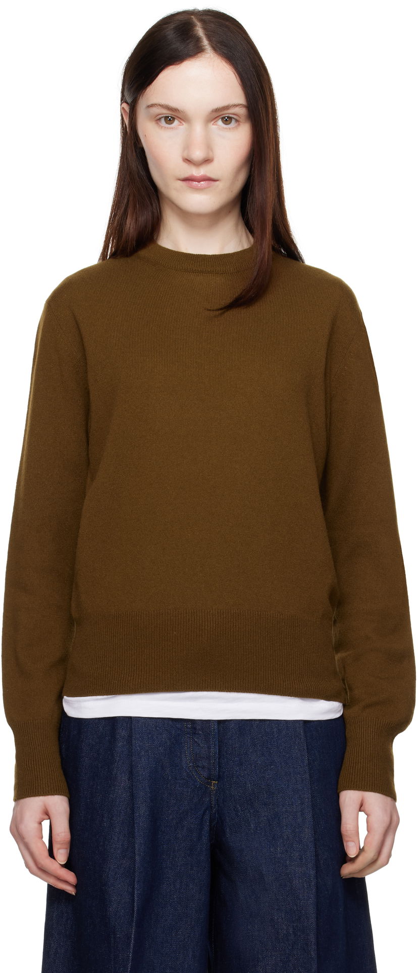Sweater A.P.C. Anastasia Barbieri Edition Lucia Crewneck Sweater Brun | WSABB-F23397
