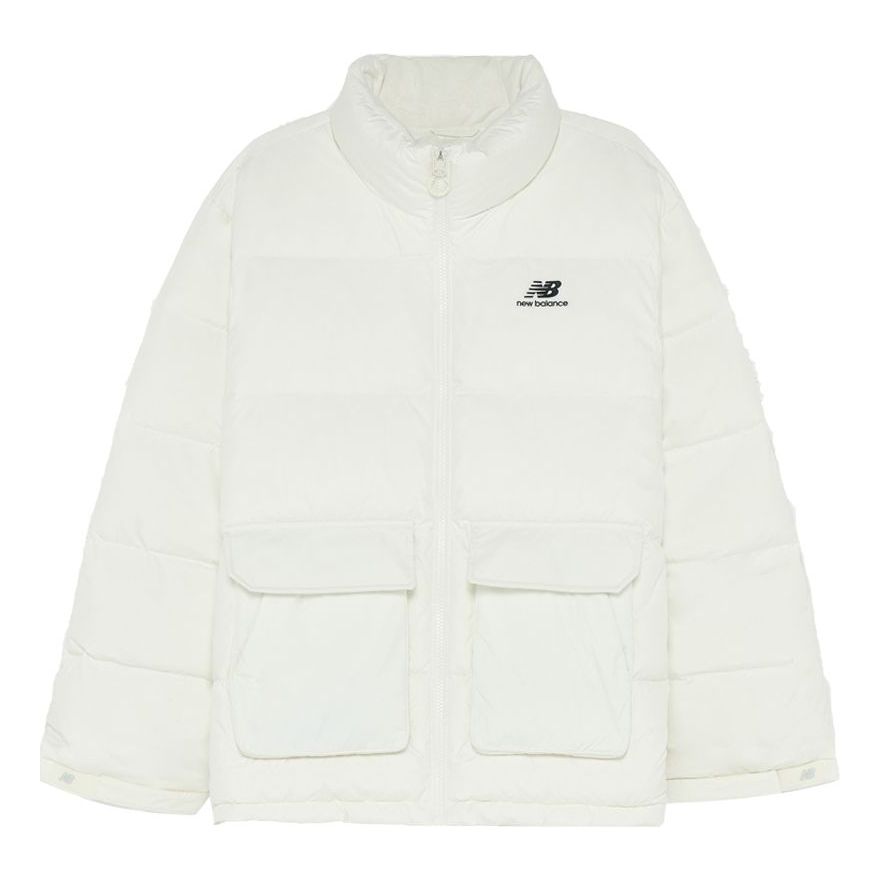 Puffer jakke New Balance Active Short Down Jacket Hvid | 5PC44683-IV, 0