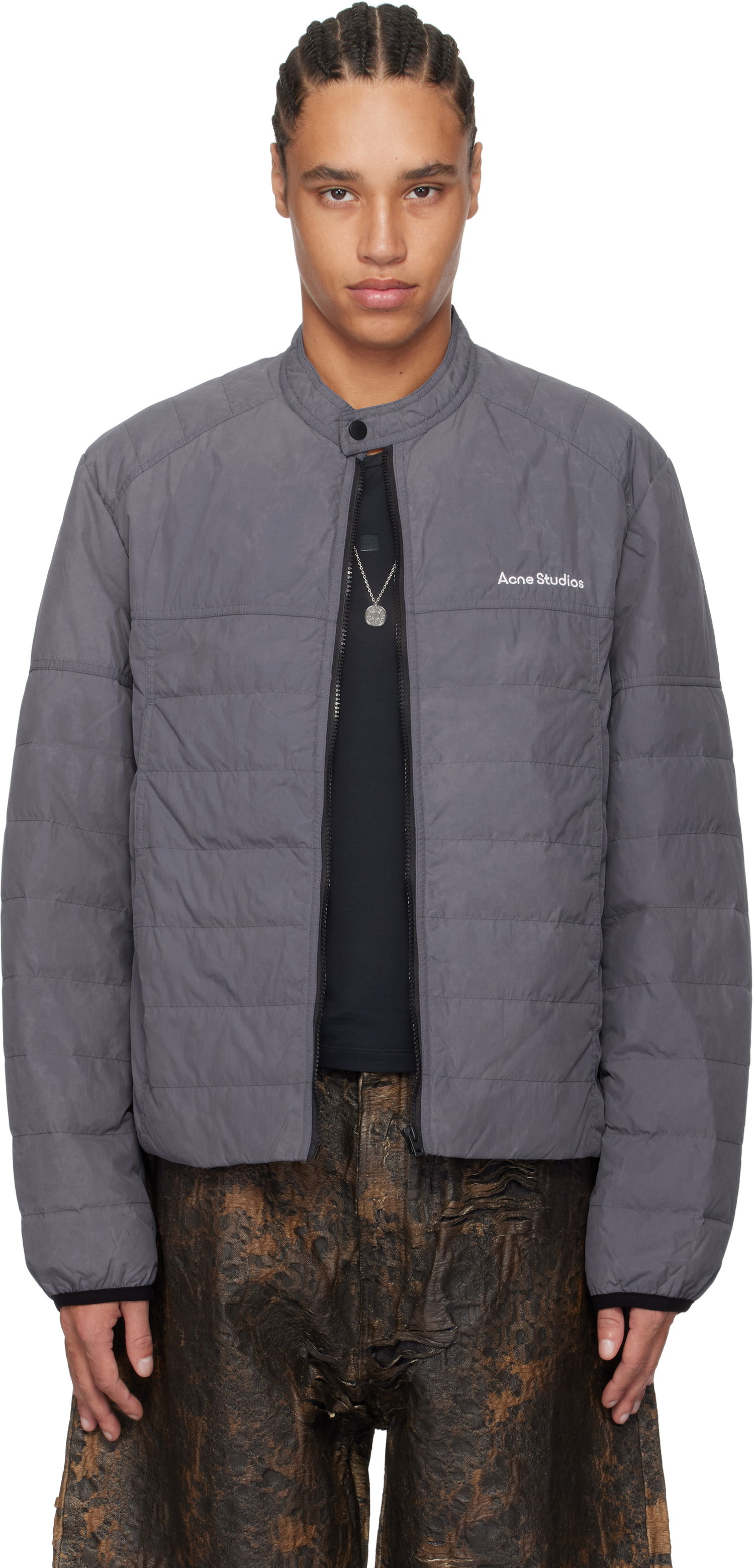 Puffer jakke Acne Studios Acne Studios Down Puffer Jacket Grå | B90812-, 0