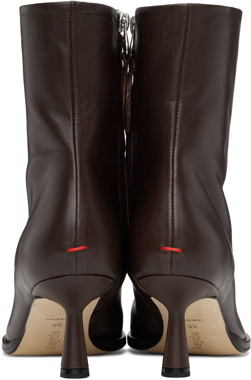 Tøj Aeyde Aeyde Dorothy Ankle Boots Brun | A11-AB-IRNR65ST99-FW24-953-007, 1