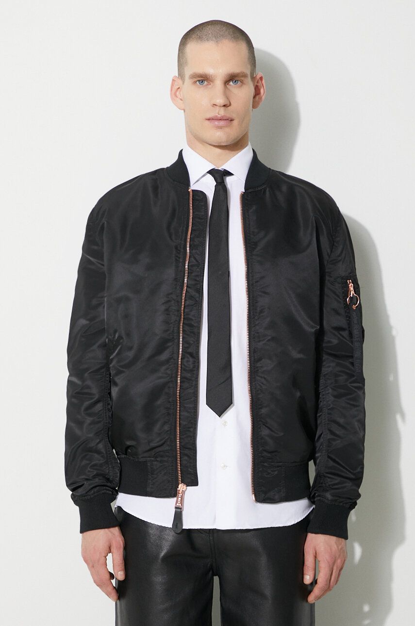 Bomberjakke Alpha Industries MA-1 VF Bomber Jacket Sort | 156101, 0