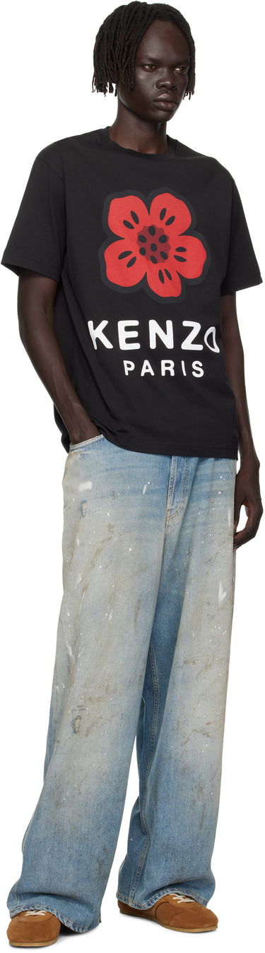 T-shirt KENZO White Paris Boke Flower T-Shirt Hvid | FE65TS4754SO, 3