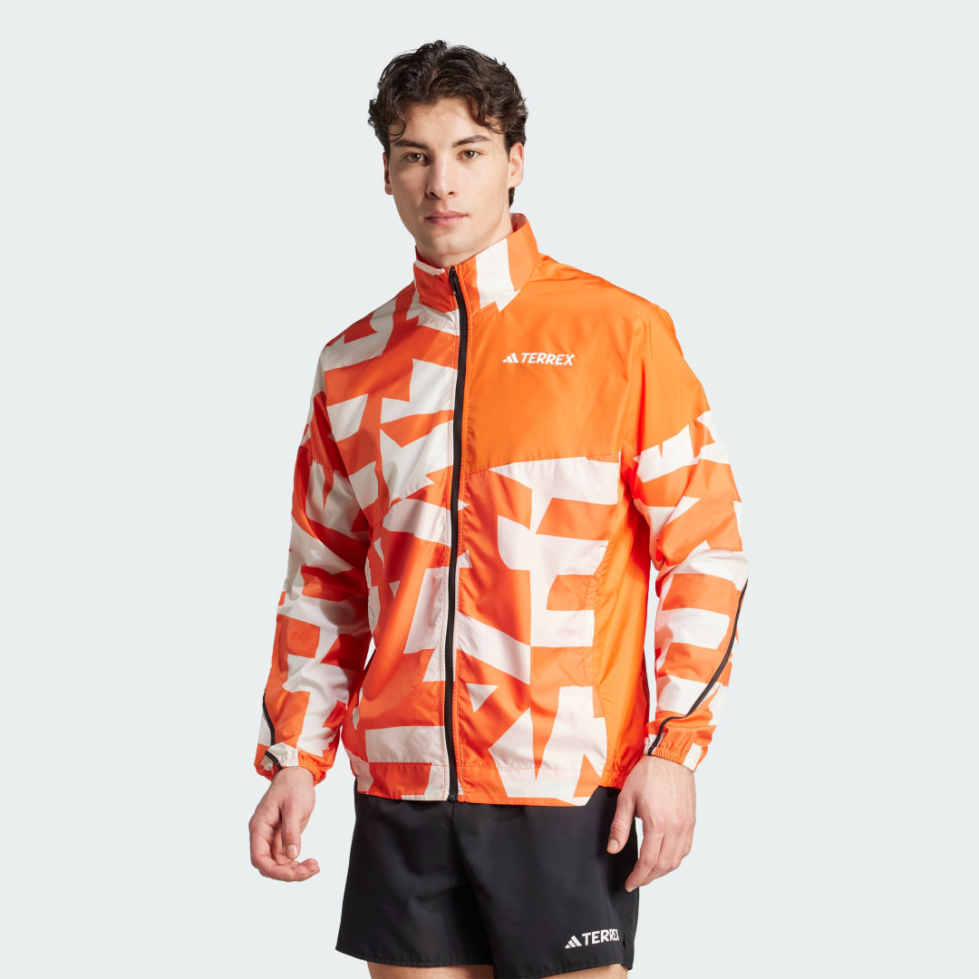 Vindjakke adidas Performance Terrex Multi Printed Windbreaker Orange | JF1501, 0