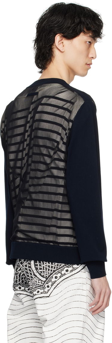 Sweater Jean Paul Gaultier Gaultier Oversized Striped Sweater Mørkeblå | 24/25-U-PL046B-M064-590100, 2