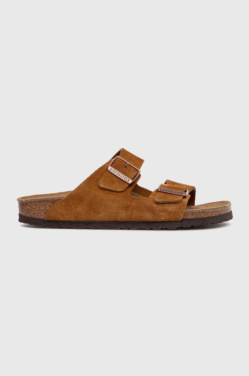 Sneakers og sko Birkenstock Birkenstock Arizona Suede Slides Brun | 1027162, 0
