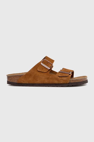 Sneakers og sko Birkenstock Birkenstock Arizona Suede Slides Brun | 1027162, 0
