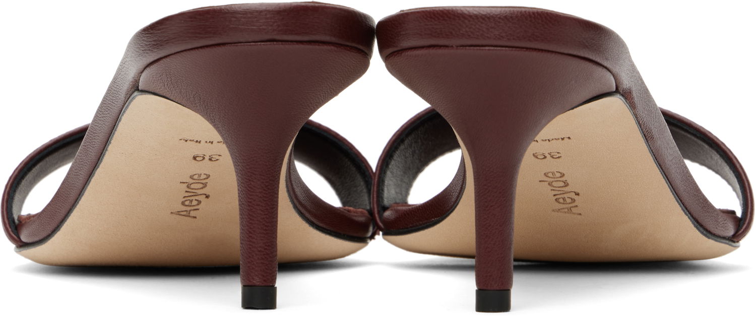 Tilbehør Aeyde Aeyde Ilvy Leather Mules Bourgogne | A11-HS-GAIS55TB155-SS25-955-007, 1