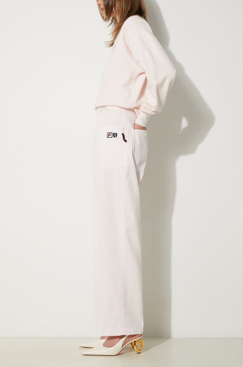 Cargo bukser FILA Fila x Aries High Waist Pant Lyserød | 42PS24PA010122690227, 0