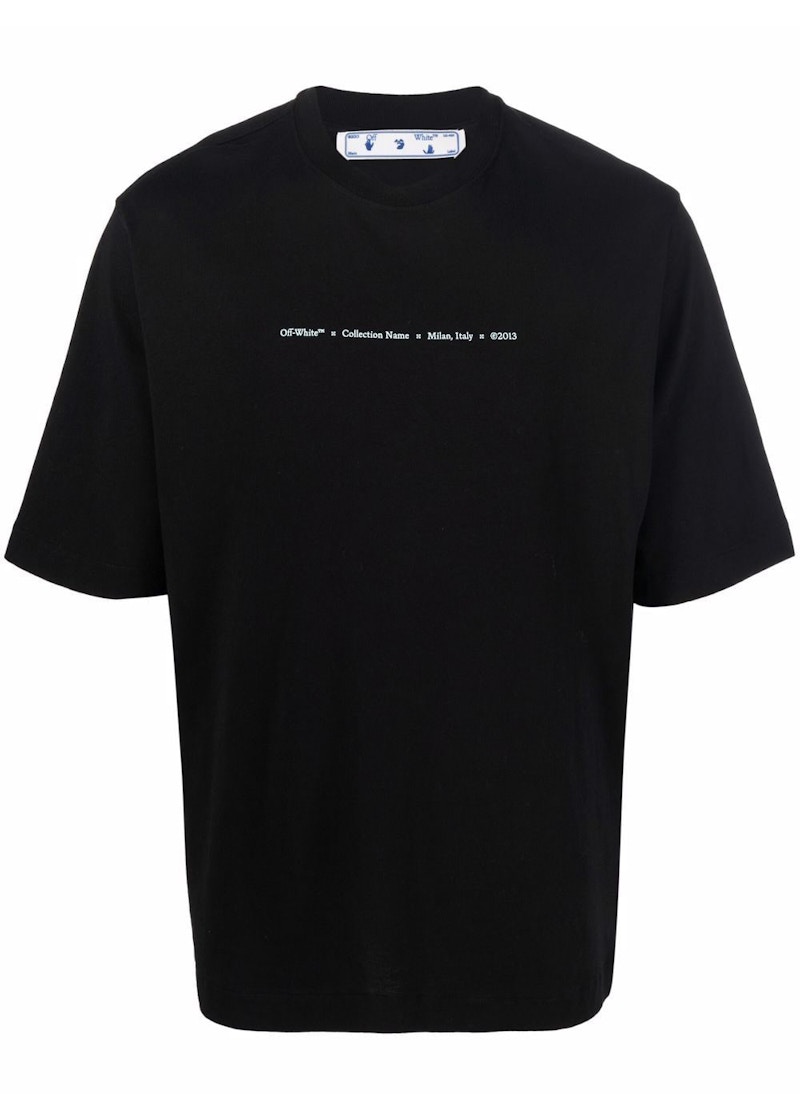 T-shirt Off-White Marker Skate T-Shirt Sort | OMAA119F21JER0231084